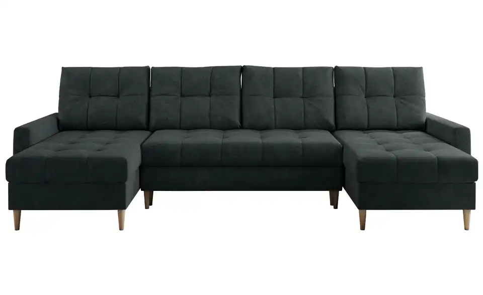 Wohnlandschaft Astra mit Schlaffunktion, Frontansicht