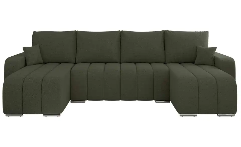 Wohnlandschaft Grün, Frontansicht