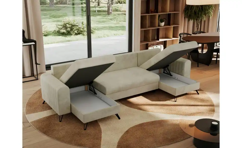 Wohnlandschaft Beige, in Wohnsituation