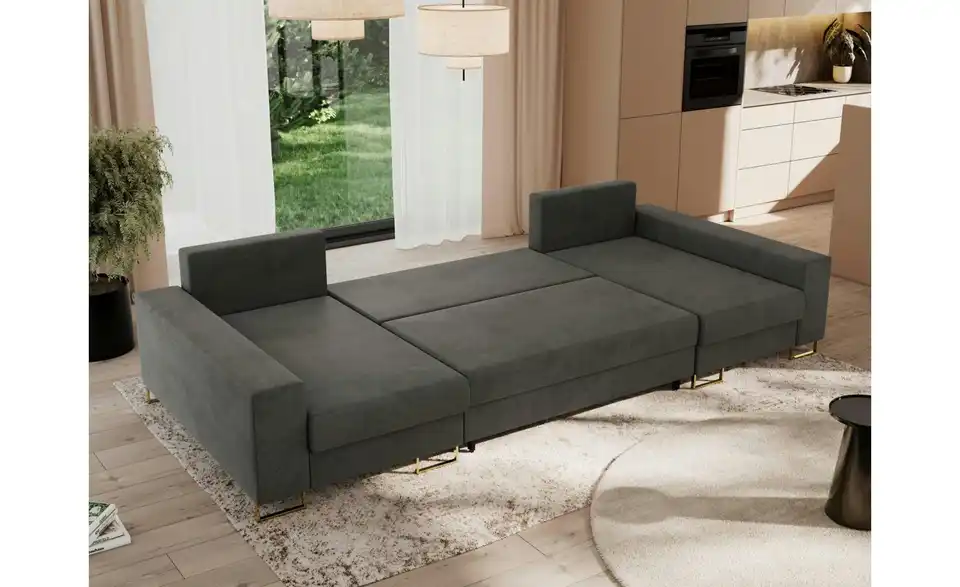 Wohnlandschaft Dorain mit Schlaffunktion, in Wohnsituation