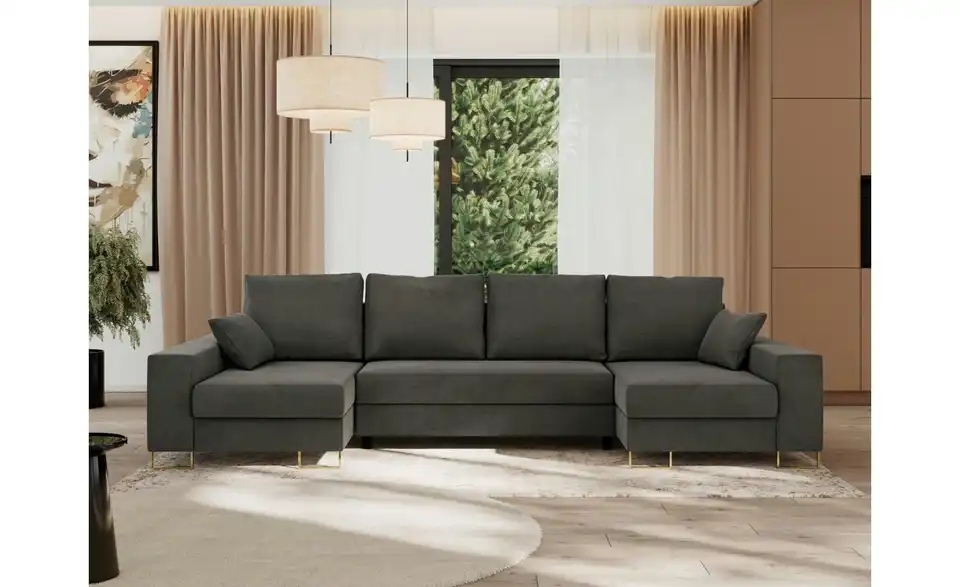 Wohnlandschaft Dorain mit Schlaffunktion, in Wohnsituation