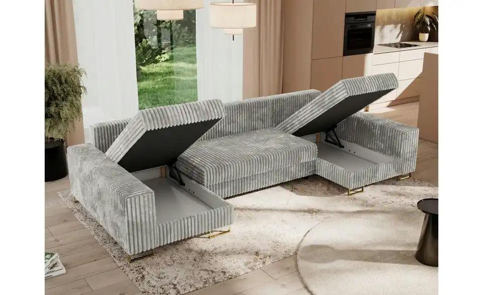 Wohnlandschaft Dorain mit Schlaffunktion, in Wohnsituation