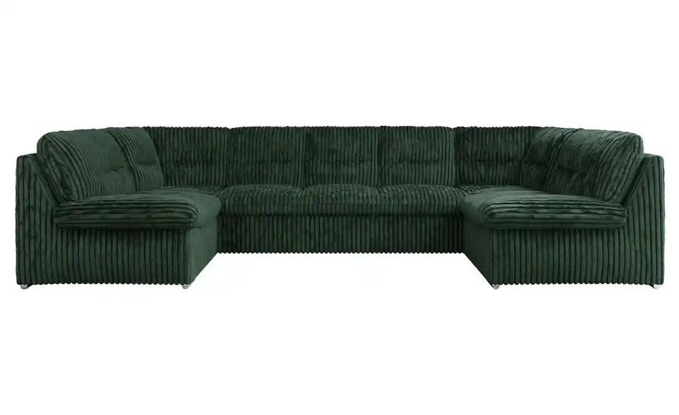 Wohnlandschaft Hellgrau, Frontansicht