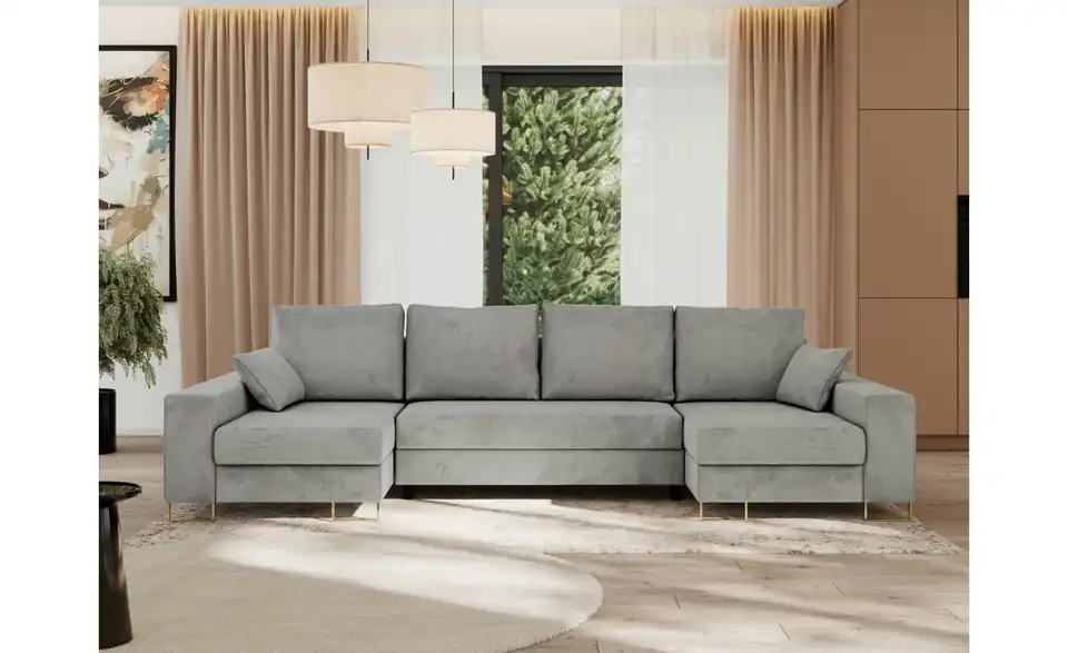 Wohnlandschaft Dorain mit Schlaffunktion, in Wohnsituation