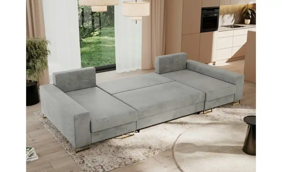 Wohnlandschaft Dorain mit Schlaffunktion, in Wohnsituation