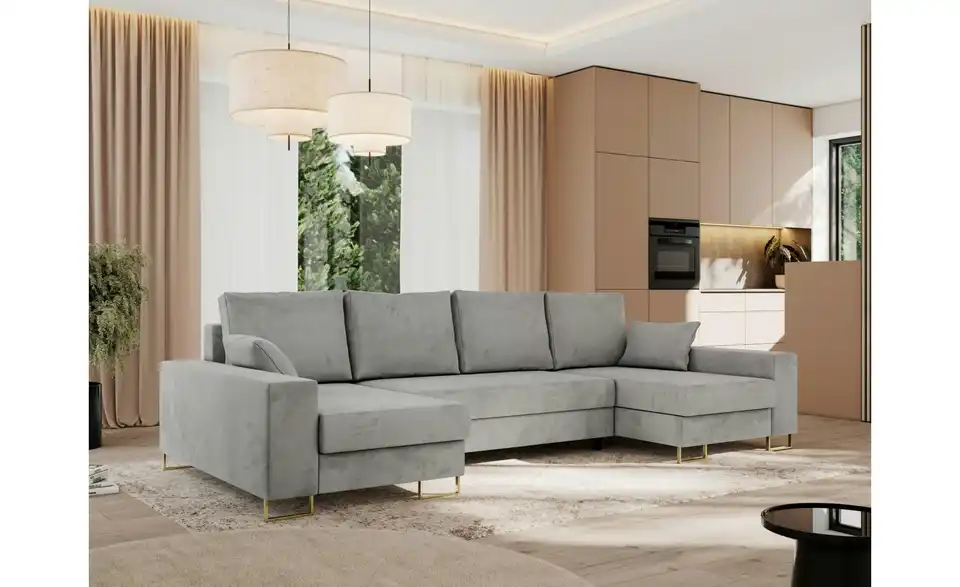 Wohnlandschaft Dorain mit Schlaffunktion, in Wohnsituation