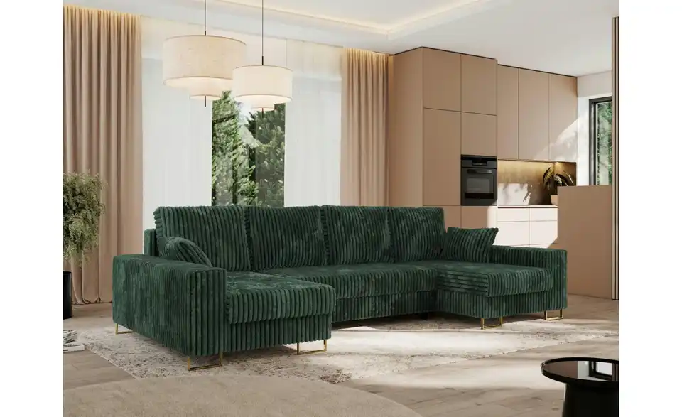 Wohnlandschaft Dorain mit Schlaffunktion, in Wohnsituation