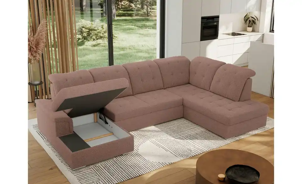 Wohnlandschaft Madrito mit Schlaffunktion, Funktionsansicht