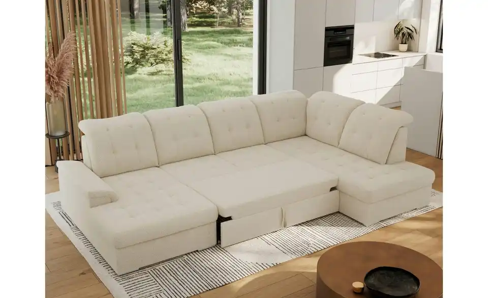 Wohnlandschaft Madrito mit Schlaffunktion, in Wohnsituation