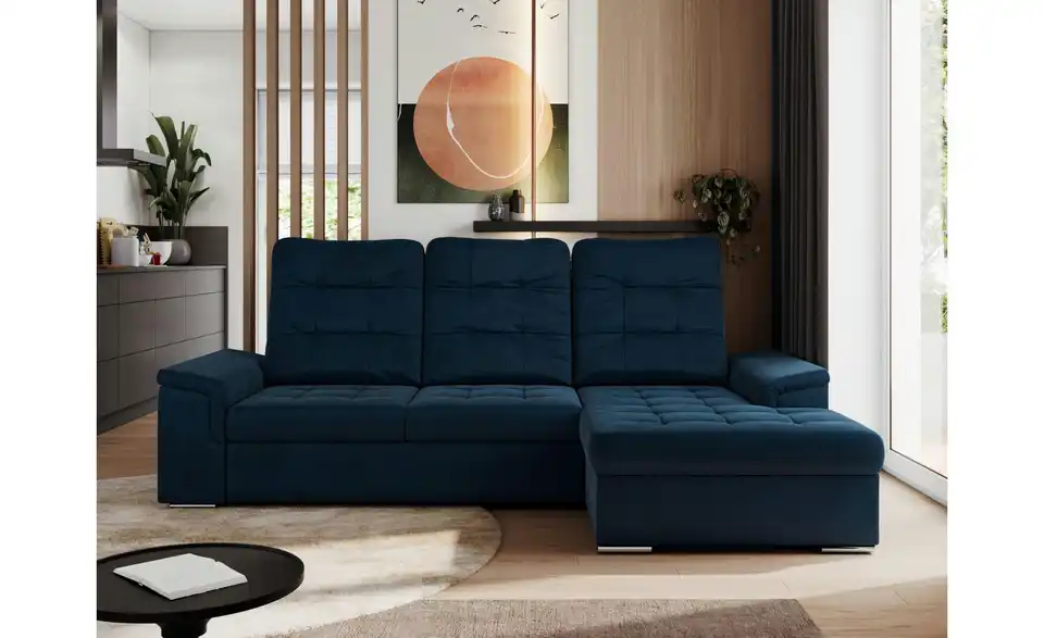 Ecksofa Madrito mit Schlaffunktion, in Wohnsituation