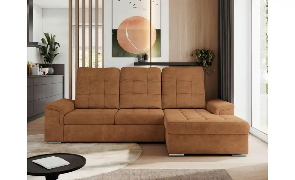 Ecksofa Madrito mit Schlaffunktion, in Wohnsituation
