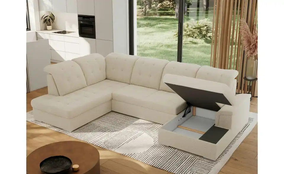 Wohnlandschaft Madrito mit Schlaffunktion, Funktionsansicht