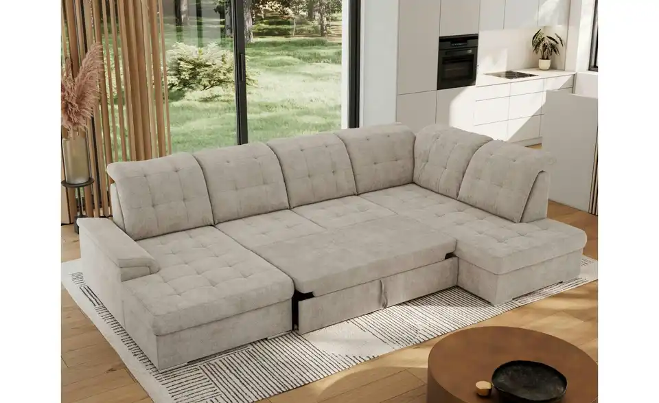 Wohnlandschaft Madrito mit Schlaffunktion, in Wohnsituation