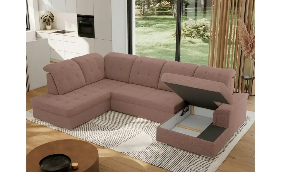 Wohnlandschaft Madrito mit Schlaffunktion, Funktionsansicht