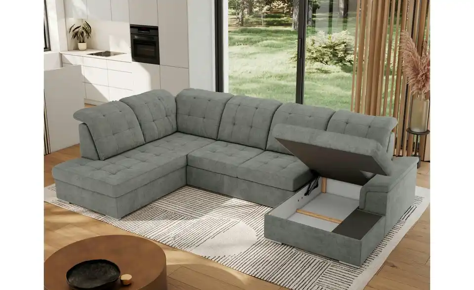 Wohnlandschaft Madrito mit Schlaffunktion, Funktionsansicht