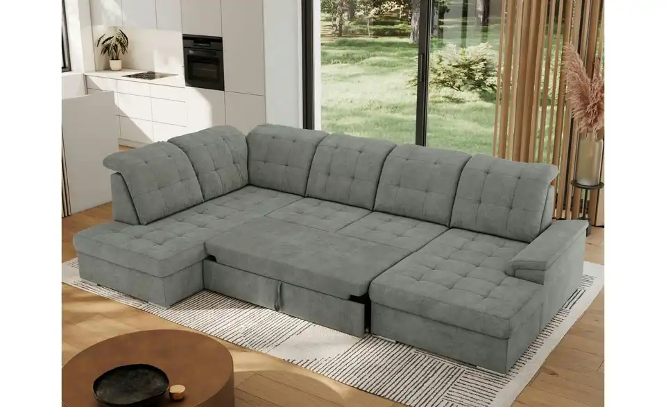 Wohnlandschaft Madrito mit Schlaffunktion, in Wohnsituation