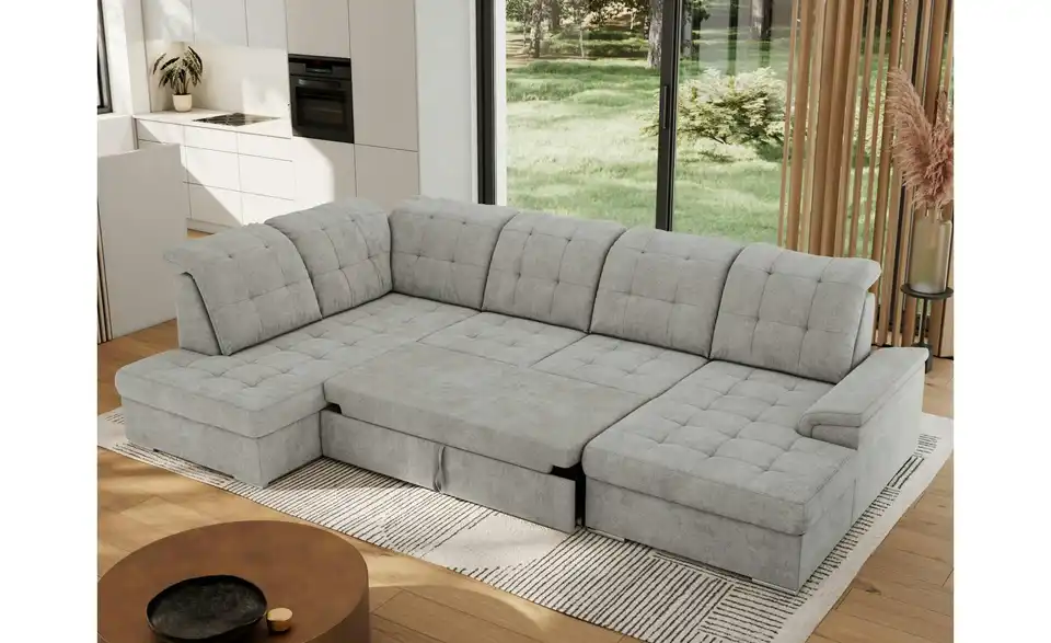 Wohnlandschaft Madrito mit Schlaffunktion, in Wohnsituation