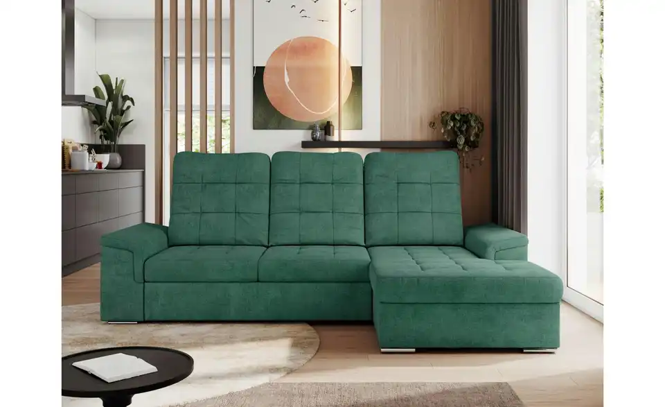 Ecksofa Madrito mit Schlaffunktion, in Wohnsituation