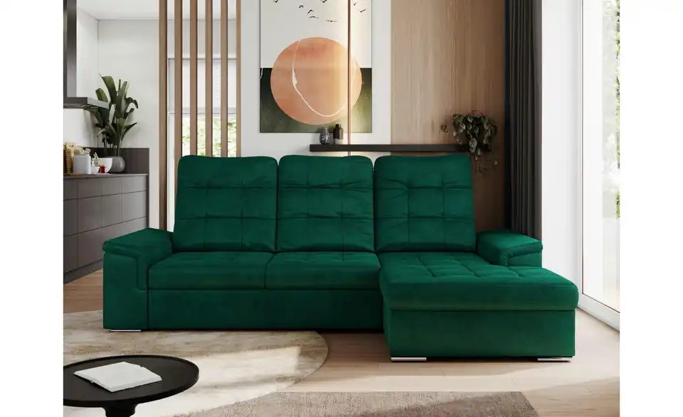 Ecksofa Madrito mit Schlaffunktion, in Wohnsituation