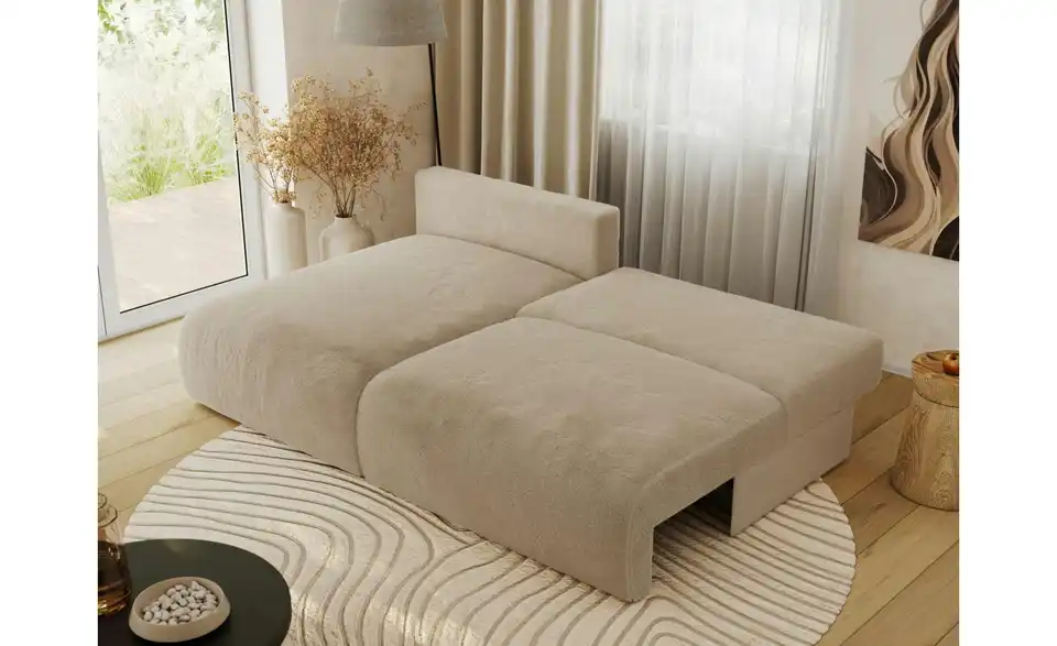 Ecksofa Vivo mit Schlaffunktion, in Wohnsituation