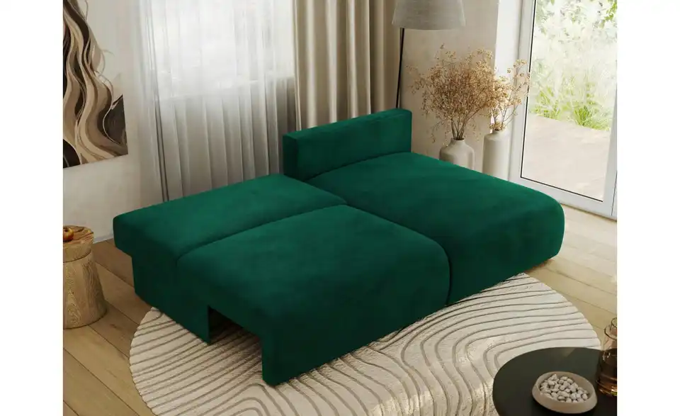 Ecksofa Vivo mit Schlaffunktion, in Wohnsituation