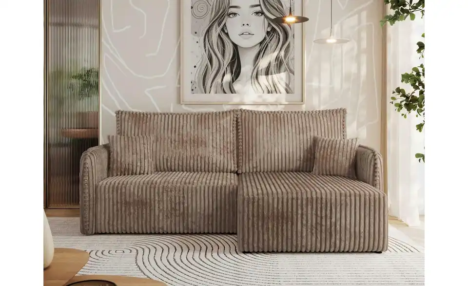 Ecksofa Braun, in Wohnsituation