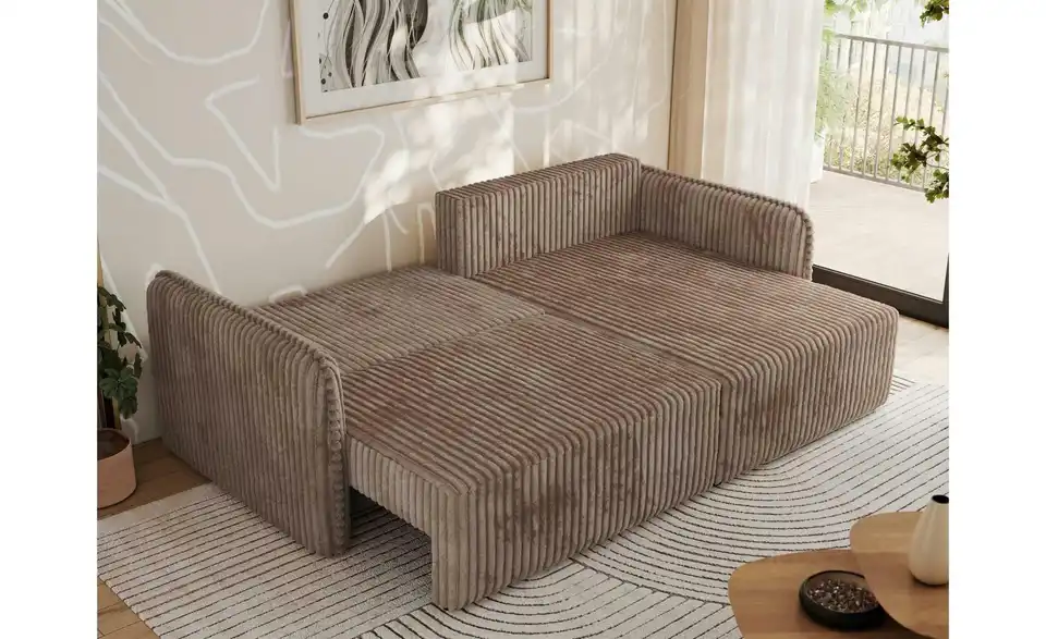 Ecksofa Braun, in Wohnsituation