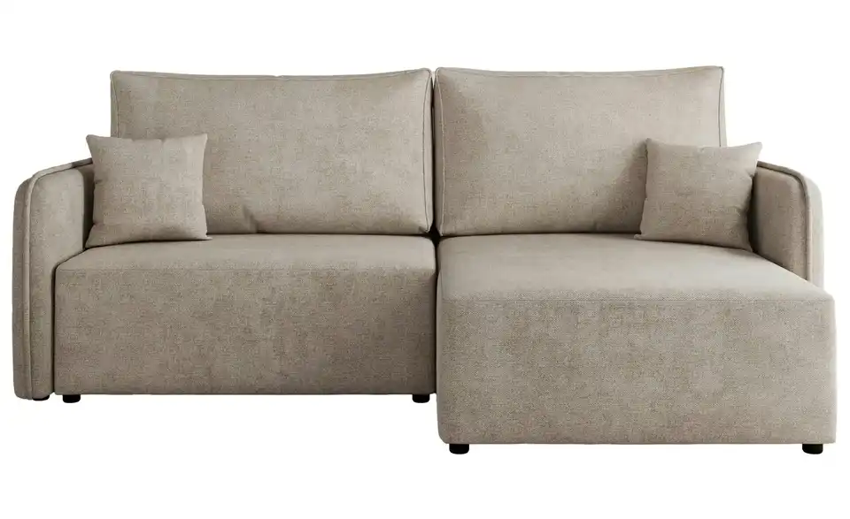 Ecksofa Beige, Frontansicht