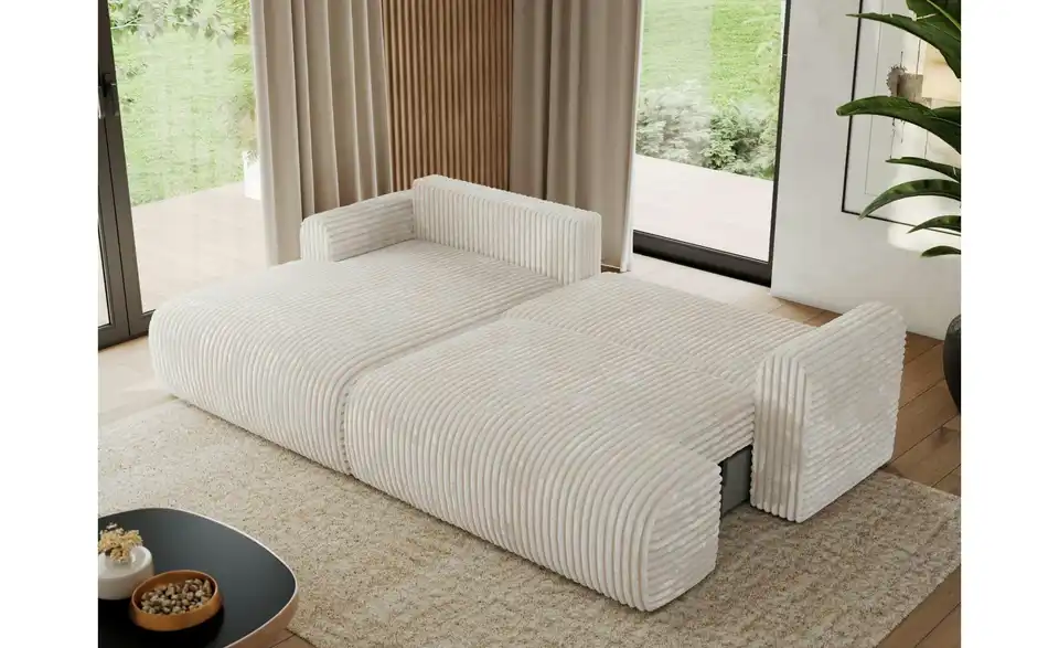 Ecksofa Tono mit Schlaffunktion, in Wohnsituation