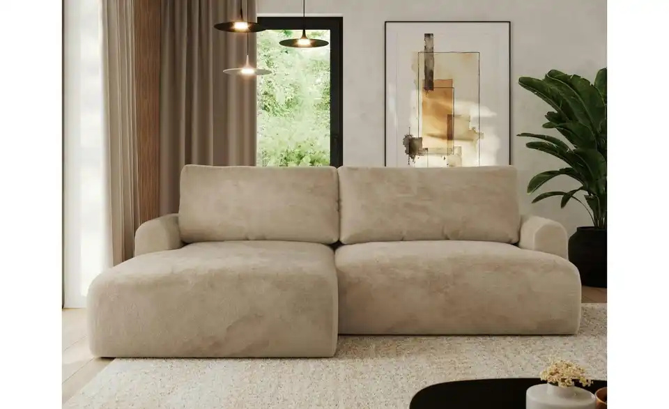 Ecksofa Tono mit Schlaffunktion, in Wohnsituation