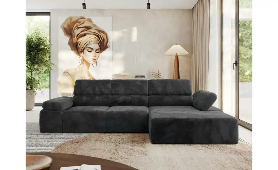 Ecksofa, in Wohnsituation