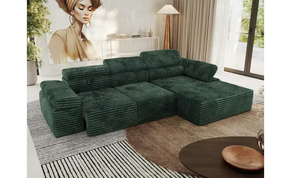 Ecksofa, in Wohnsituation