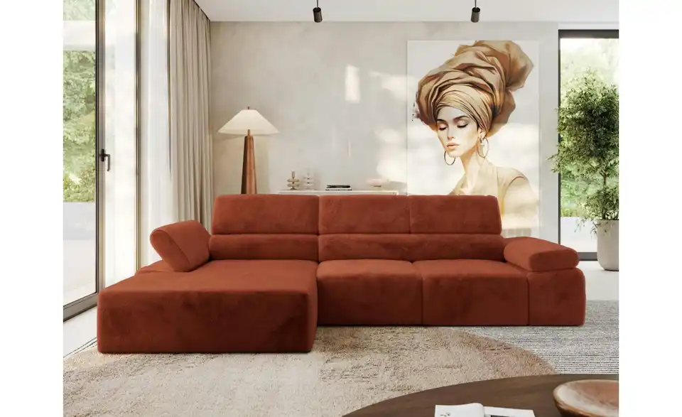 Ecksofa, in Wohnsituation