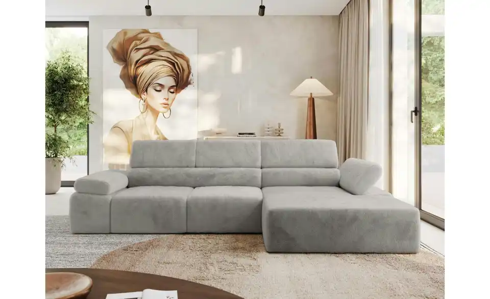 Ecksofa, in Wohnsituation