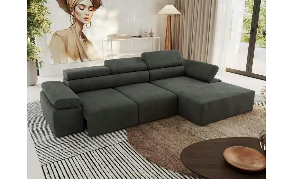 Ecksofa, in Wohnsituation