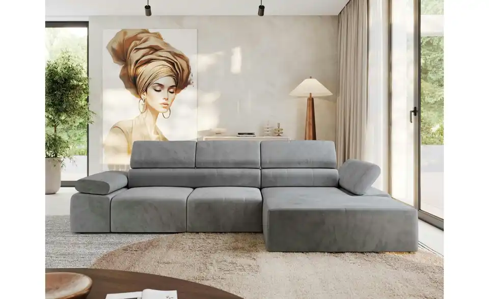 Ecksofa, in Wohnsituation