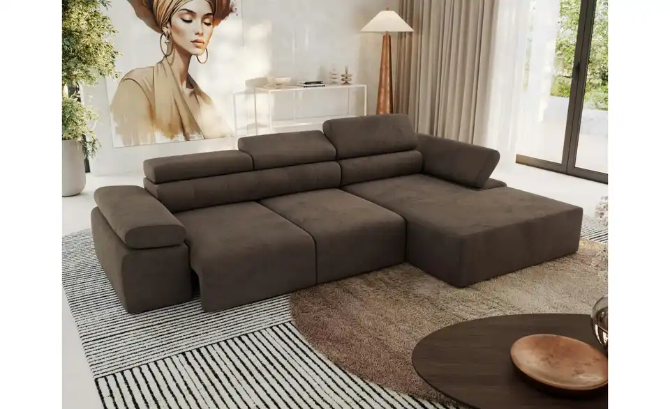 Ecksofa, in Wohnsituation