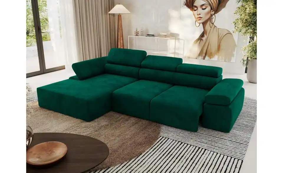 Ecksofa, in Wohnsituation