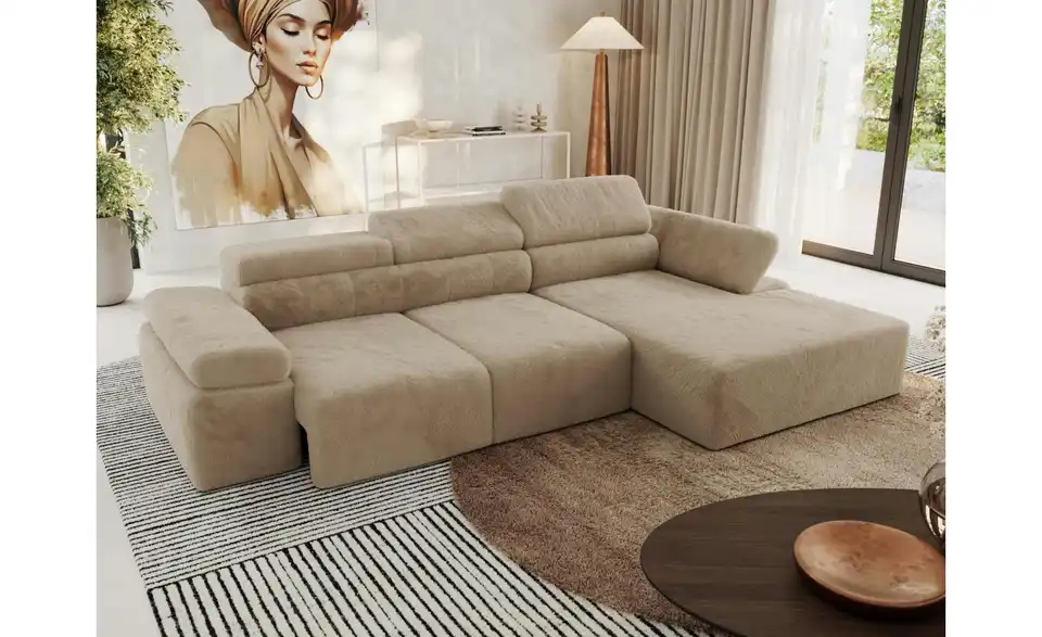 Ecksofa, in Wohnsituation