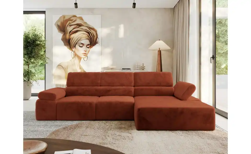 Ecksofa, in Wohnsituation