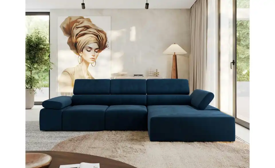 Ecksofa, in Wohnsituation