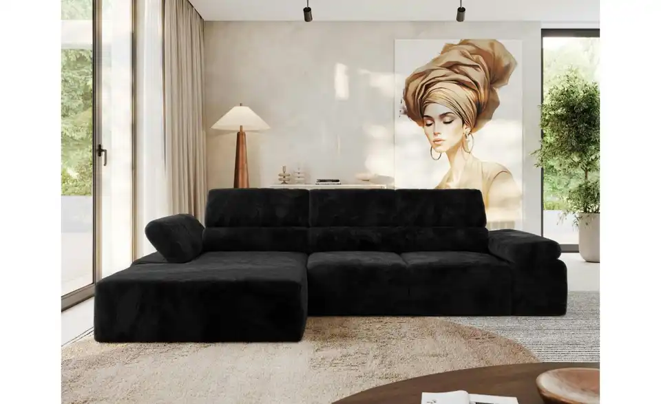 Ecksofa, in Wohnsituation