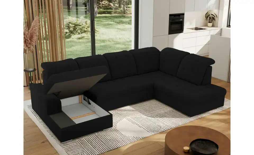 Wohnlandschaft Madrito mit Schlaffunktion, Funktionsansicht