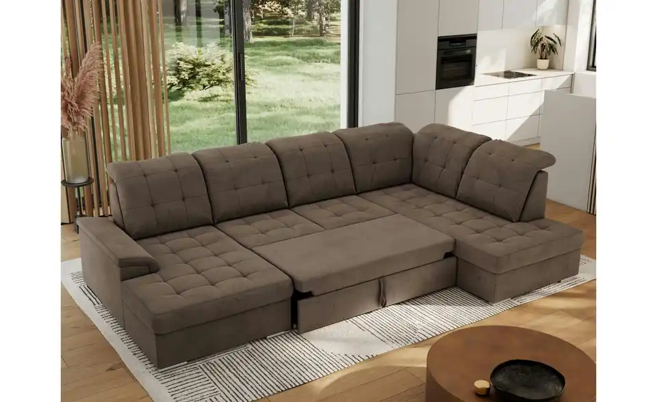 Wohnlandschaft Madrito mit Schlaffunktion, in Wohnsituation