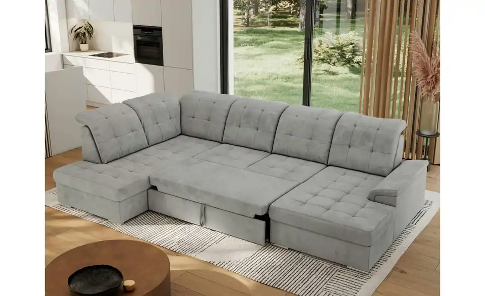 Wohnlandschaft Madrito mit Schlaffunktion, in Wohnsituation