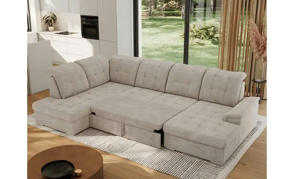 Wohnlandschaft Madrito mit Schlaffunktion, in Wohnsituation