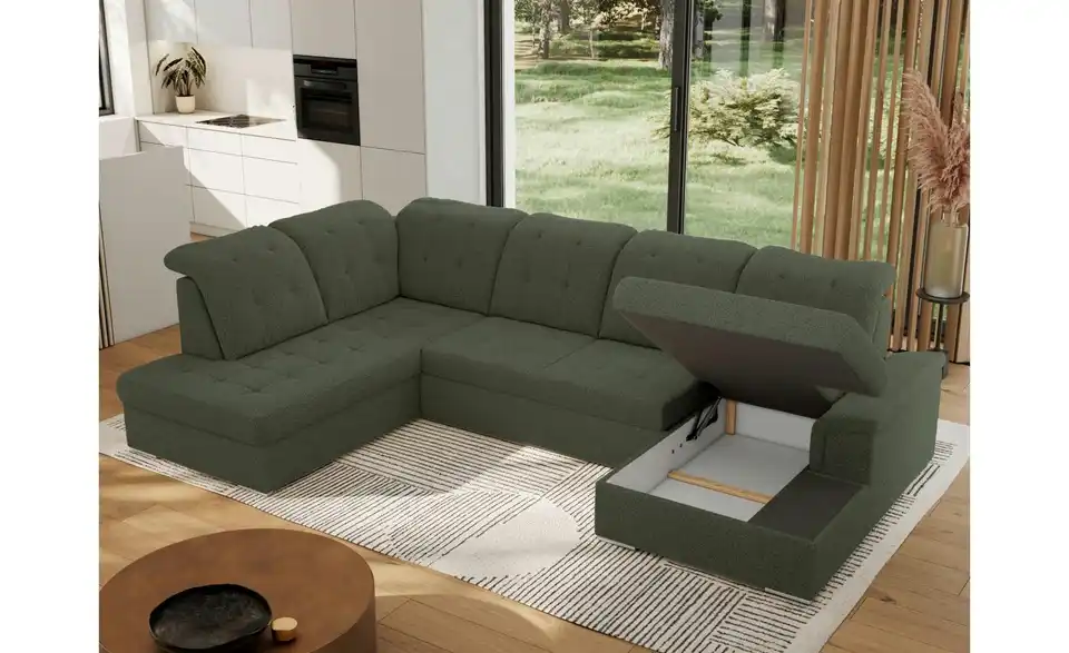 Wohnlandschaft Madrito mit Schlaffunktion, Funktionsansicht