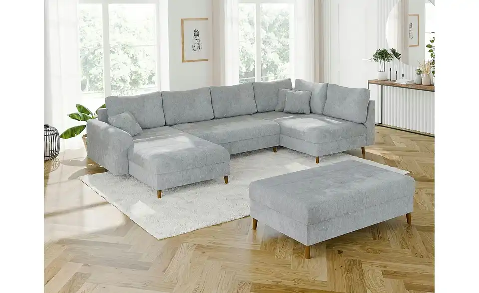 Wohnlandschaft mit Hocker Trygve, in Wohnsituation