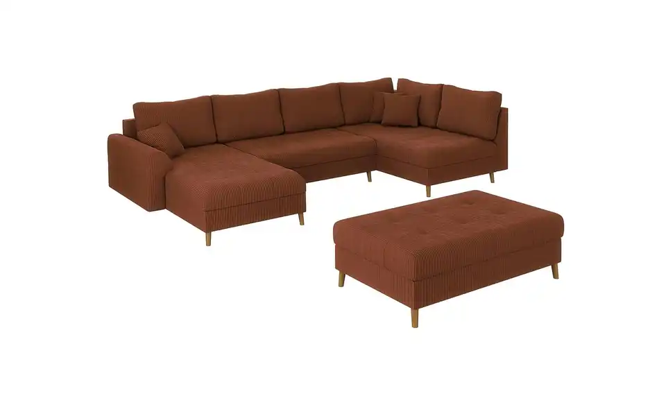 Wohnlandschaft mit Hocker Maya, Perspektive