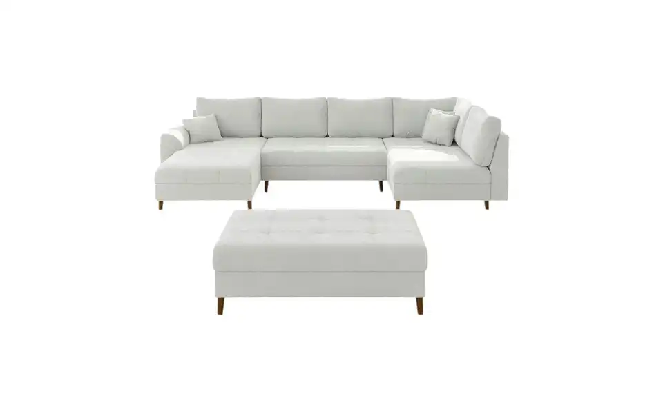 Wohnlandschaft mit Hocker Lars, Frontansicht